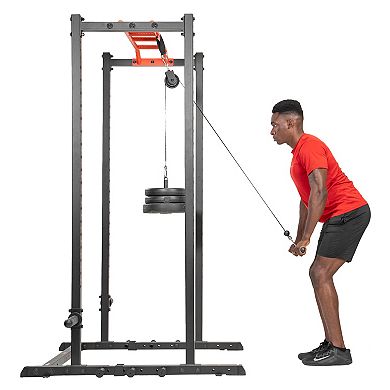 Sunny Health & Fitness Lat Pulldown Attachment for Power Racks and Power Cages