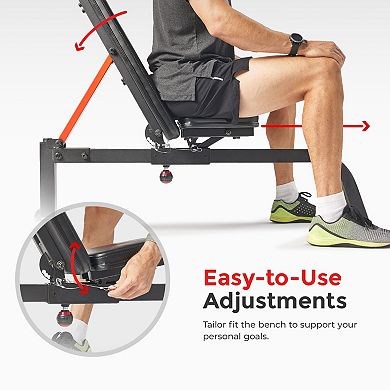 Sunny Health & Fitness Advanced Adjustable Multifunction Weight Bench