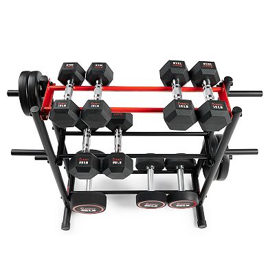 Sunny Health & Fitness 3-Tier Weights Storage Rack