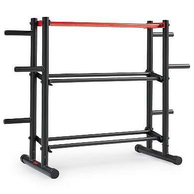 Sunny Health & Fitness 3-Tier Weights Storage Rack