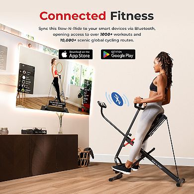 Sunny Health & Fitness Smart Upright Row-N-Ride® Squat Assist Trainer Machine