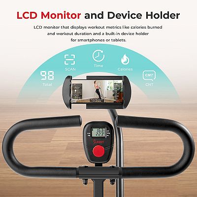 Sunny Health Fitness Smart Upright Row-N-Ride® Squat Assist