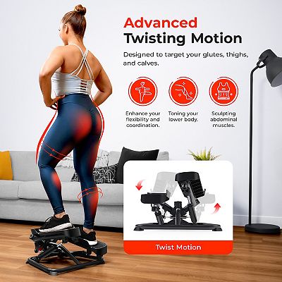 Sunny Health & Fitness Smart Twist Exercise Stepper Machine