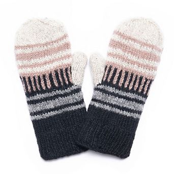 Feelgoodz Women's Artisan Hand-Knit Devi Winter Wool Mitten