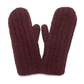 Feelgoodz Women's Artisan Hand-Knit Denali Ribbed Mitten