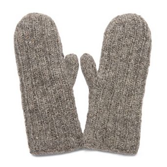 Feelgoodz Women's Artisan Hand-Knit Denali Ribbed Mitten