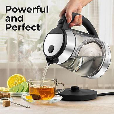 Zulay Kitchen Fast-Boiling Electric Kettle - 1.7L Hot Water Kettle 1500W With Auto Shut-Off