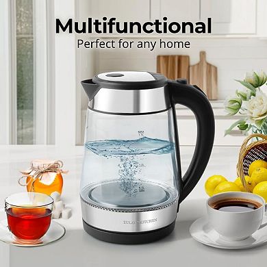 Zulay Kitchen Fast-Boiling Electric Kettle - 1.7L Hot Water Kettle 1500W With Auto Shut-Off
