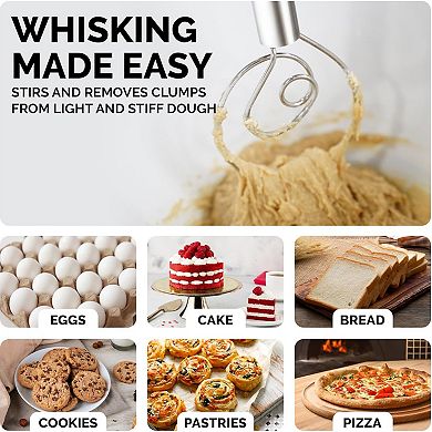 Zulay Kitchen 13-Inch Danish Dough Whisk