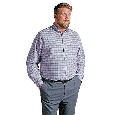 KingSize Men's Big & Tall Long-Sleeve Wrinkle-Free Everyday Oxford