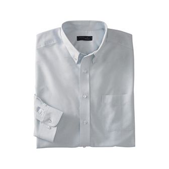 KingSize Men's Big & Tall Long-Sleeve Wrinkle-Free Everyday Oxford