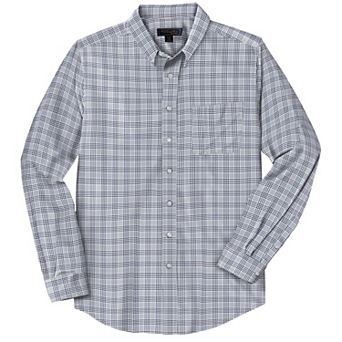 KingSize Men's Big & Tall Long-Sleeve Wrinkle-Free Everyday Oxford