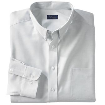 KingSize Men's Big & Tall Long-Sleeve Wrinkle-Free Everyday Oxford