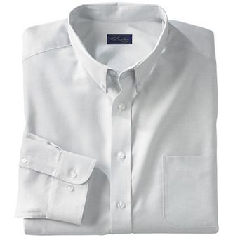 KingSize Men's Big & Tall Long-Sleeve Wrinkle-Free Everyday Oxford