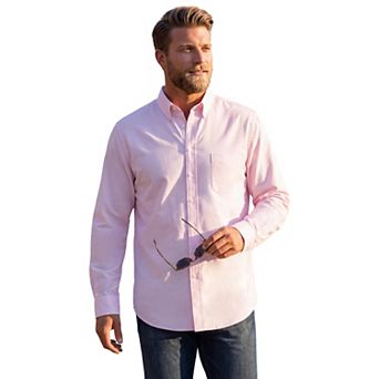 KingSize Men's Big & Tall Long-Sleeve Wrinkle-Free Everyday Oxford