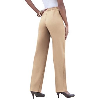 Roaman's Women's Plus Size Tall Plus Size Classic Bend Over Pant