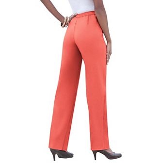 Roaman's Women's Plus Size Tall Plus Size Classic Bend Over Pant