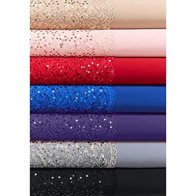 Roaman's Women's Plus Size Sequin Lace Three Quarter Sleeve A-Line Gown