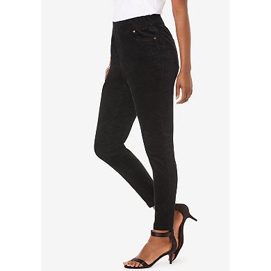 Roaman's Women's Plus Size Corduroy Legging