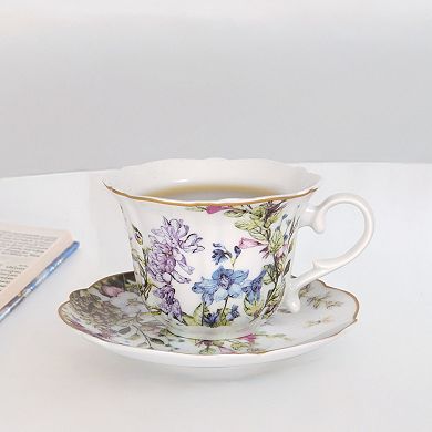 Home Essentials Garden Teacup & Saucer