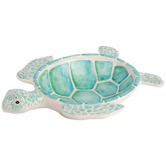 Home Essentials Blue Mosaic Turtle Bowl