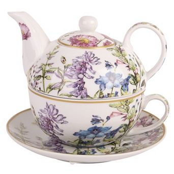 Home Essentials 3 pc Garden Tea Set for One