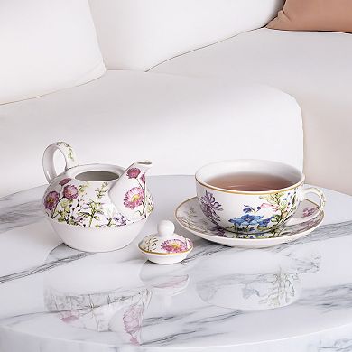 Home Essentials 3-piece Garden Tea Set for One