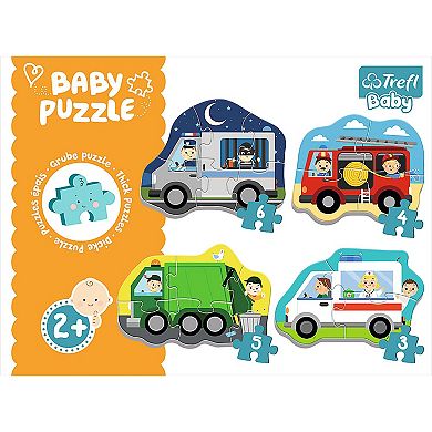 Trefl Baby Classic Puzzle - Vehicles and Jobs