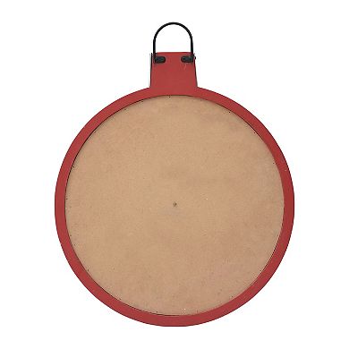 Parisloft Round Wood Wall Christmas Countdown Calendar