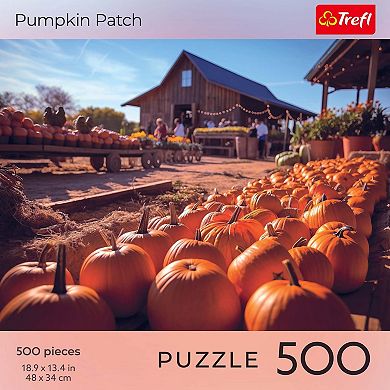 Trefl Red 500 Piece Puzzle - Halloween - Pumpkin Patch
