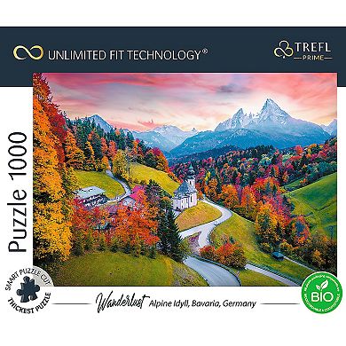 Trefl Prime 1000 Piece Puzzle - Wanderlust: At the Foot of Alps, Bavaria, Germany