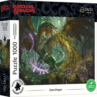 Trefl Prime 1000 pc Puzzle - Dungeons & Dragons - The Hunt for the Green Dragon