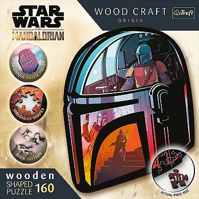 Trefl Wood Craft 160 Piece Wooden Puzzle - Star Wars - The Mandalorian