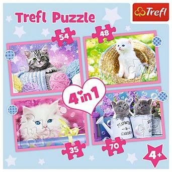Trefl Preschool 4 in 1 Puzzle - Fun Cats