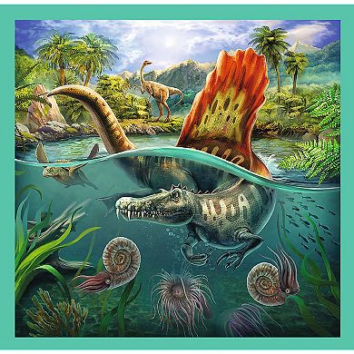 Trefl Preschool 3 in 1 Puzzle - The Extraordinary World of Dinosaurs