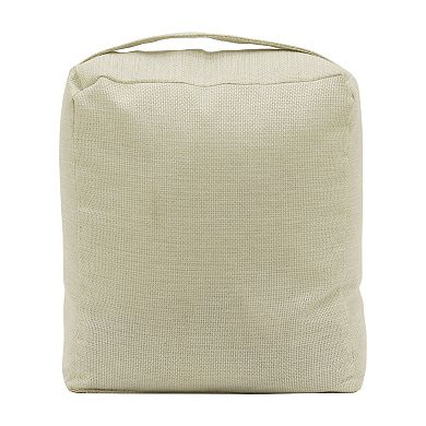 Parisloft Christmas Fabric Door Stop with handle - There Is No Place Like Gnome for the Holiday