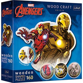 Trefl Wood Craft 160 pc Wooden Puzzle - Marvel Brave Iron Man