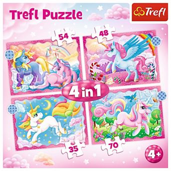 Trefl Preschool 4 in 1 Puzzle - Unicorns and Magic