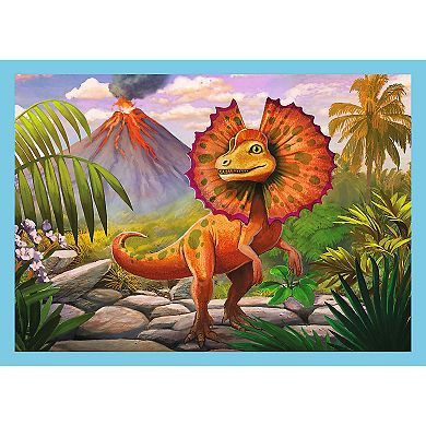 Trefl Preschool 4 in 1 Puzzle - Unique dinosaurs