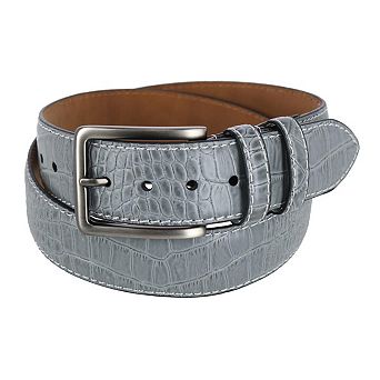 Mad Golfer Men's Croc Print Golfing Belt With Contrast Stitch