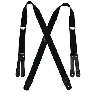 Men's Big & Tall Elastic Button End Double Face Suspenders