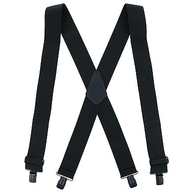 Perry Suspenders Men's Solid Color X-Back Clip-End Suspenders