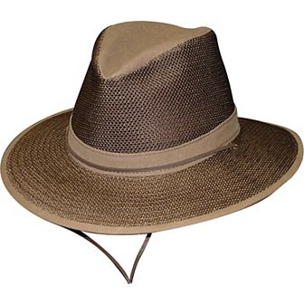 Henschel Men's Polycotton Packable Mesh Breezer Safari Hat