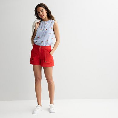 Women's Draper James Flap Pocket Denim Shorts