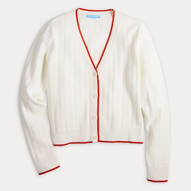 Women's Draper James Piped Cardigan Sweater
