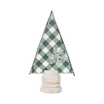 Parisloft 7.25" H Farmhouse Christmas Tree Shape Tabletop Decor