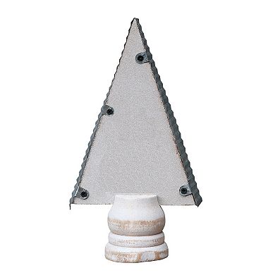 Parisloft 7.25" H Farmhouse Christmas Tree Shape Tabletop Decor