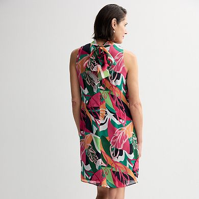 Women's Robbie Bee Mock Neck A-Line Dress