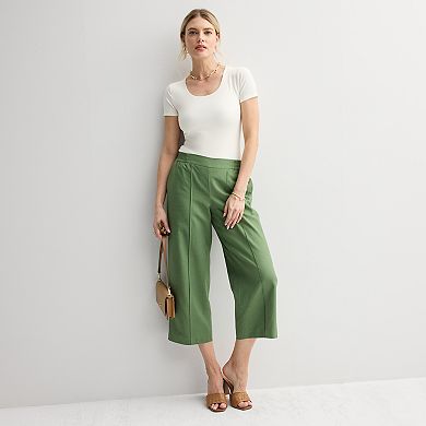 Women's Nine West Cropped Pintuck Pants