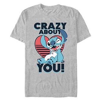 Disney's Lilo & Stitch Crazy About You Men's Graphic Tee